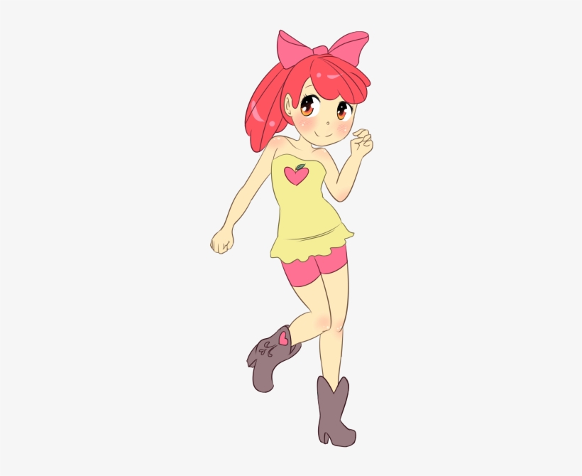 Apple Bloom Clothing Pink Cartoon Mammal Human Hair - Mlp Loli, transparent png #1071040