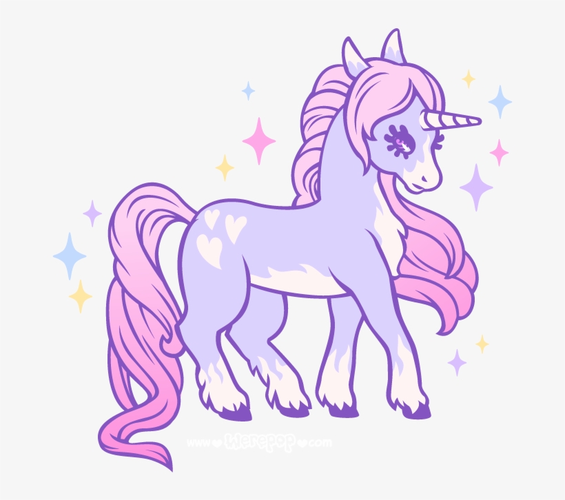 Pastel Unicorn - Cute Unicorn Transparent Background, transparent png #1071245