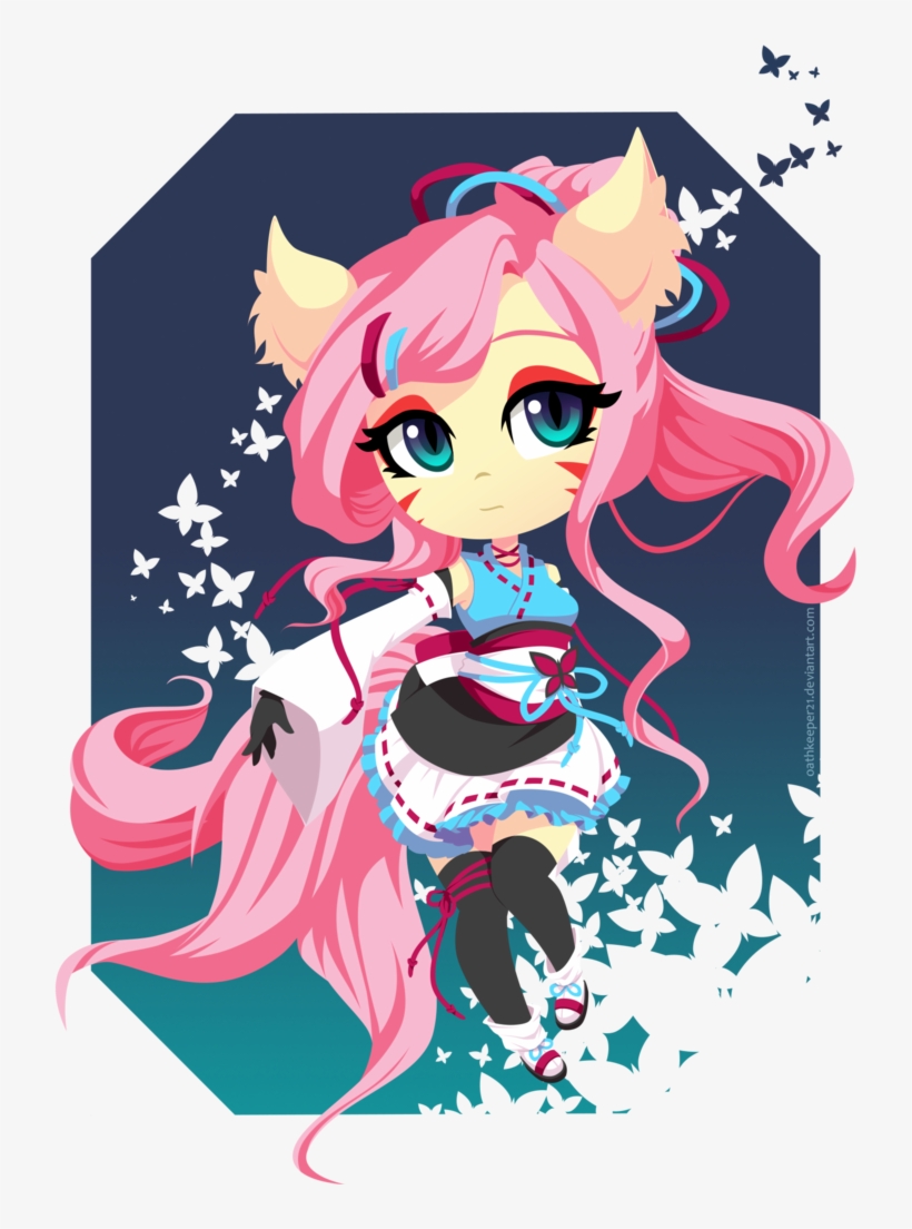 Oathkeeper21, Clothes, Fluttershy, Fox, Kitsune, Lolita - Fluttershy Kitsune, transparent png #1071644