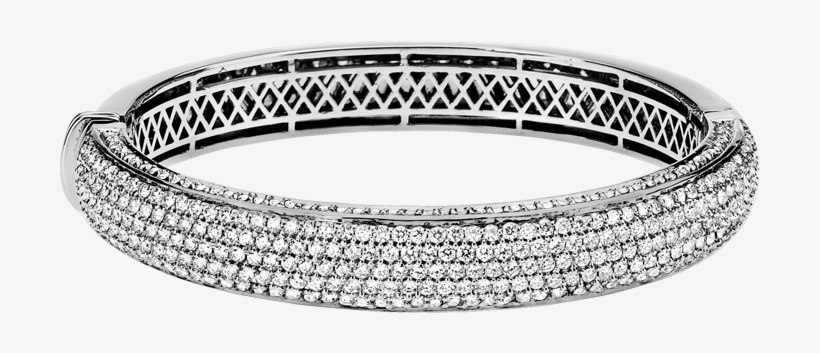 Ab159/ab160 - Thick Pave Diamond Bangle Bracelet, transparent png #1072401