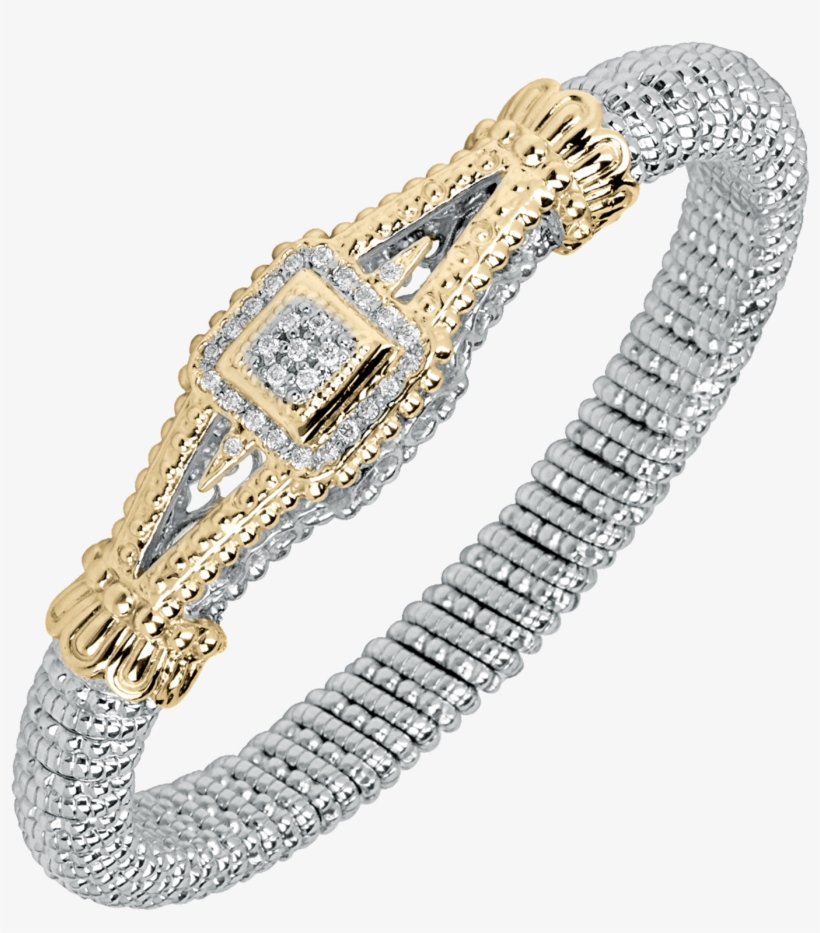 14kt Yellow Gold 6mm Diamond Bangle Bracelet Designed - Diamond Bracelet Transparent, transparent png #1072466