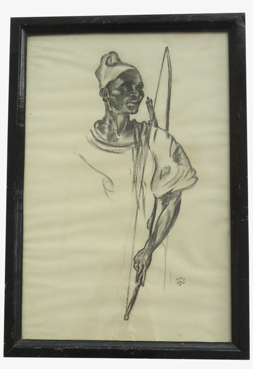 Picture Download Bow Hunter Mid Century - Drawing, transparent png #1072492