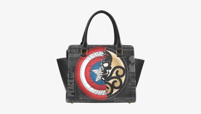 Sale Captain America Vs Hydra Theme Print Leather Rivet - Full Hd Captain America Shield Hd, transparent png #1072865
