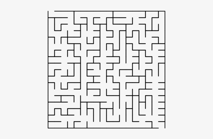 File - Prim Maze - Svg - Maze Puzzle Mathematics Png, transparent png #1072866