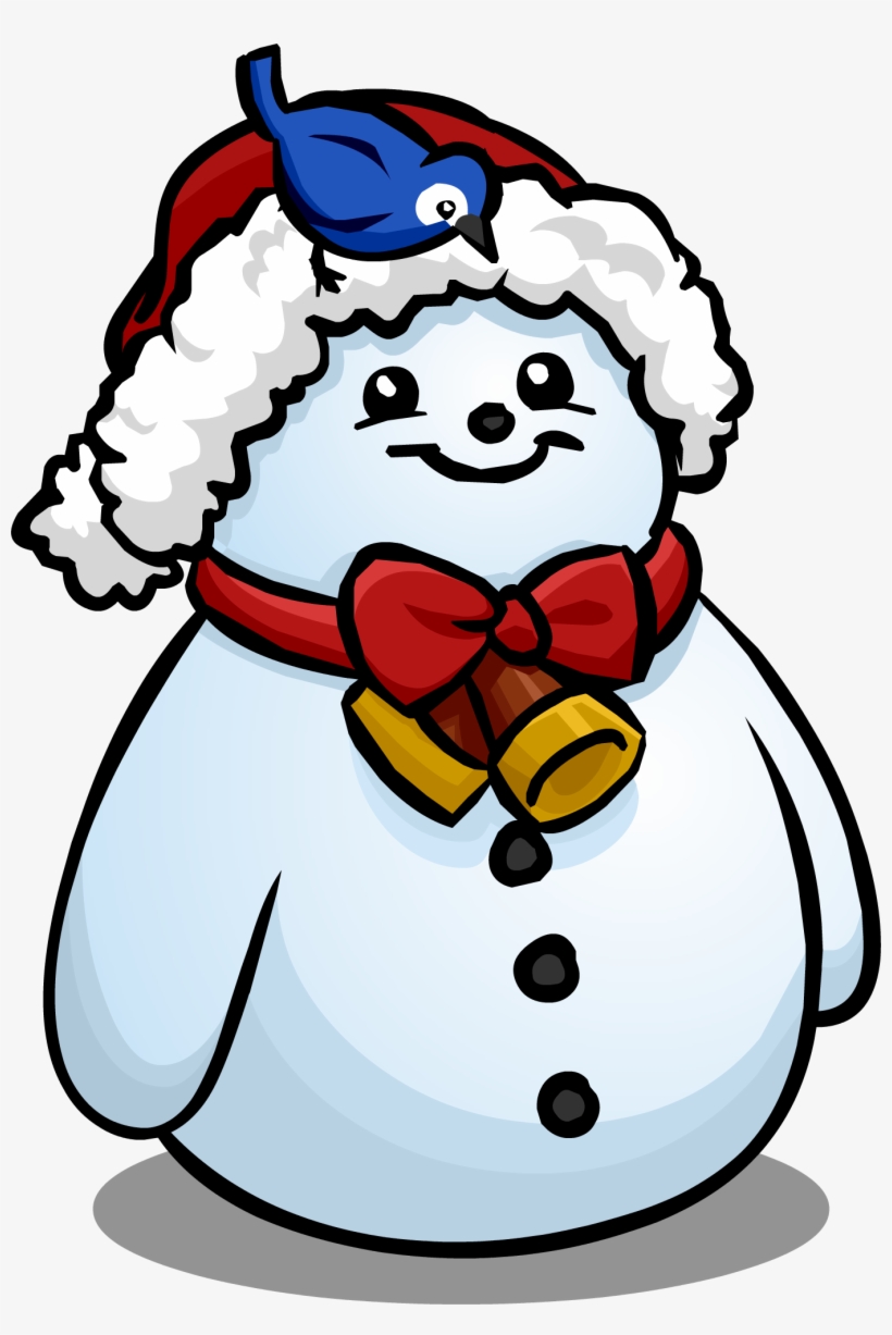 Santa Hat Snowman Sprite 008 - Club Penguin Christmas Furniture, transparent png #1072944