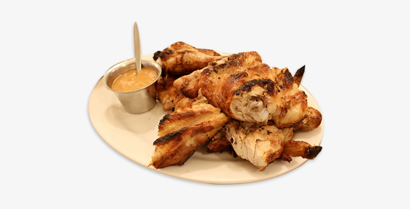 Charcoal Chicken - Chicken On A Plate Png, transparent png #1073165