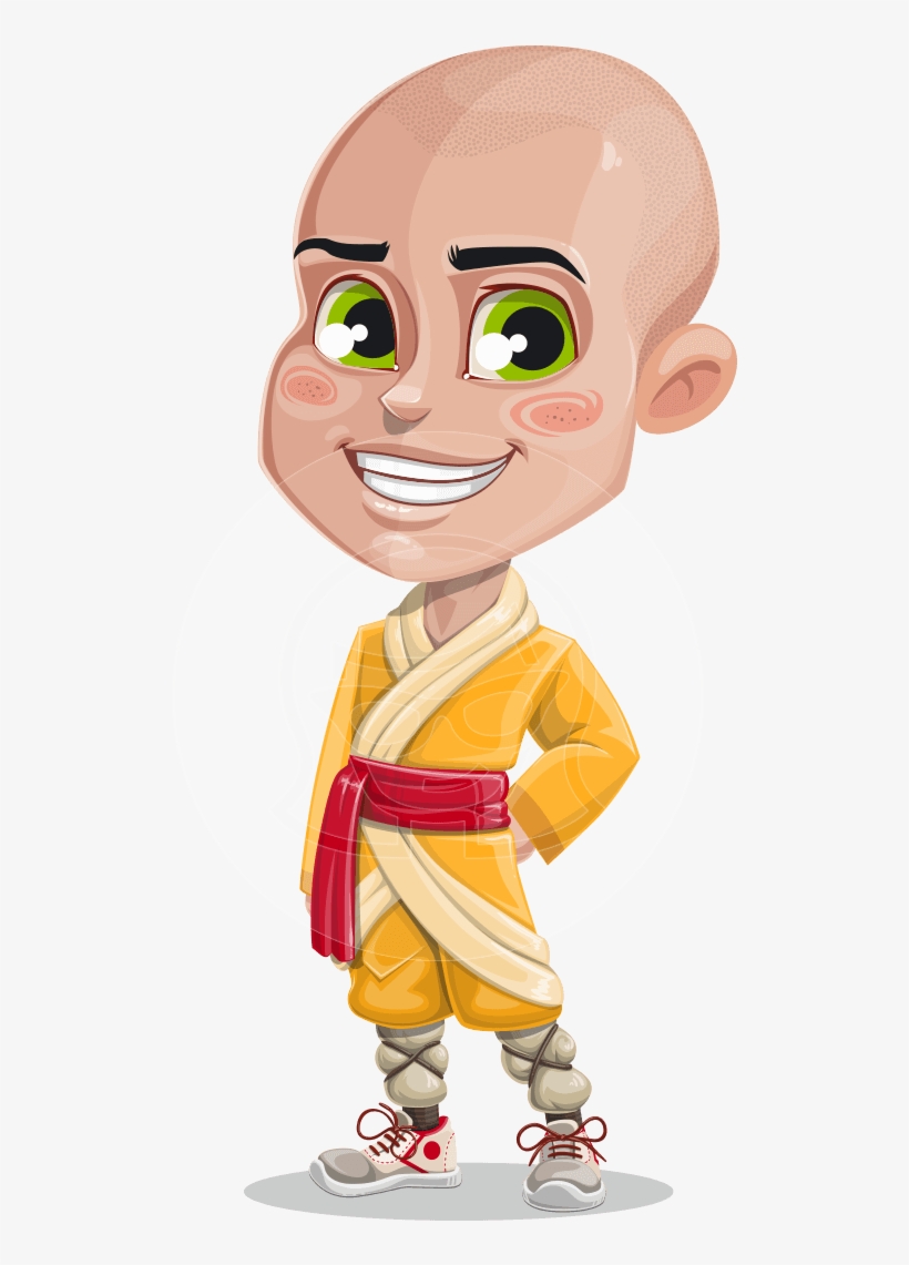 Boy Cartoon Character Kalsang - Monk Cartoon Png - Free Transparent PNG  Download - PNGkey