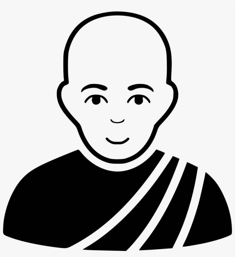 Buddhist Monk Comments - Monk Icon, transparent png #1073297