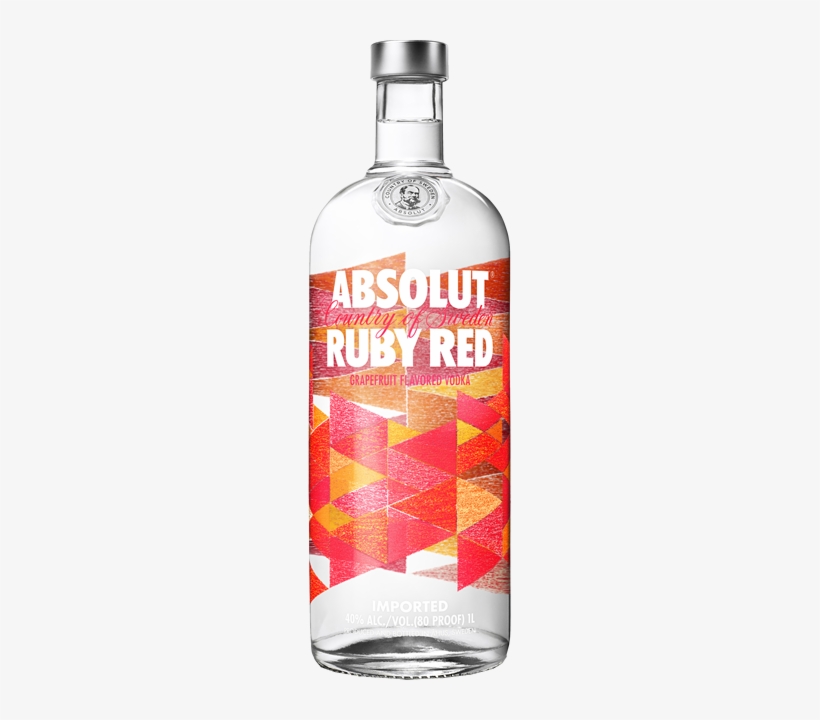 Absolut Ruby Red Vodka, transparent png #1073536