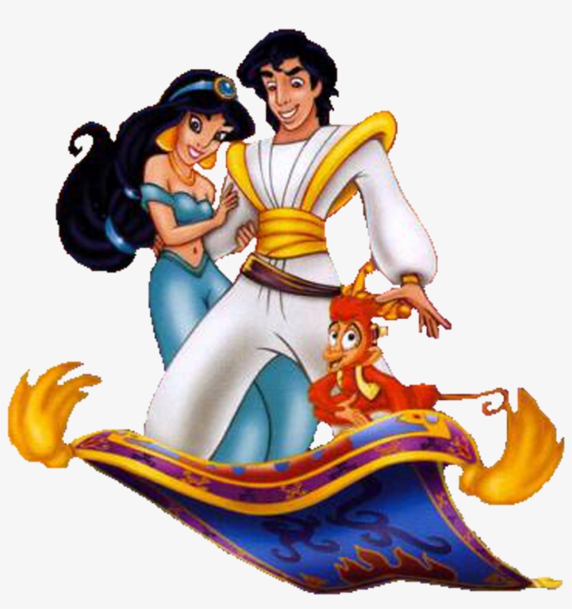 Aladdin And Jasmine Png - Princess Jasmine And Aladdin Png, transparent png #1074462