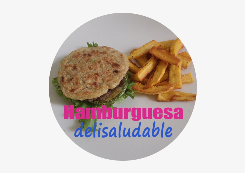 Hamburguesa Delisaludable - Hamburger, transparent png #1074501
