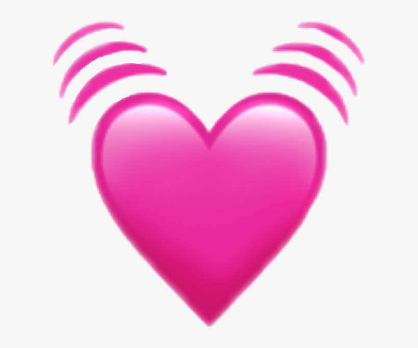 Emoji Coração Png - Pink Heart Emoji Png, transparent png #1075021