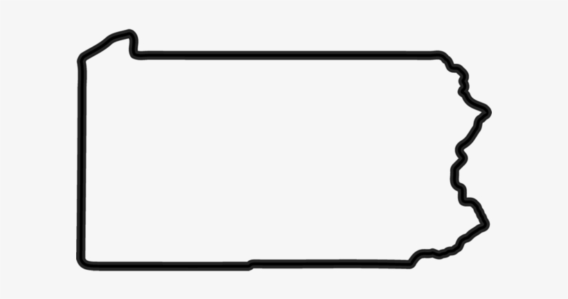 State Rubber Stamps Page 2 Stamptopia - Black And White Pennsylvania Outline, transparent png #1075177