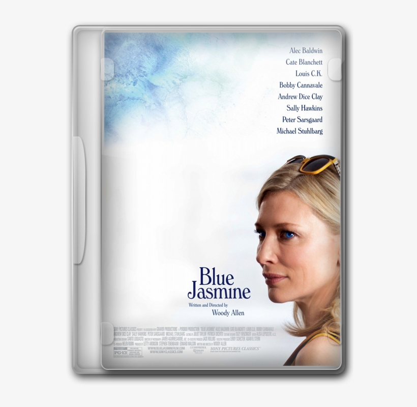 Saturday, April 12, - Poster: Blue Jasmine Movie Poster, 43x28in., transparent png #1075252