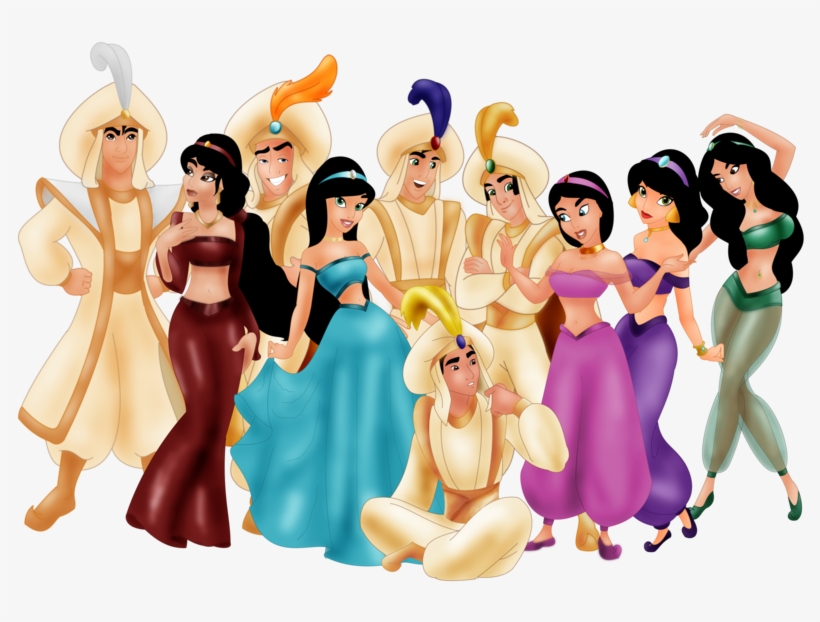 Jasmine - Aladdin And Jasmine Children, transparent png #1075615