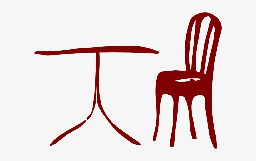 Table Chair Svg Clip Arts 600 X 436 Px, transparent png #1076176