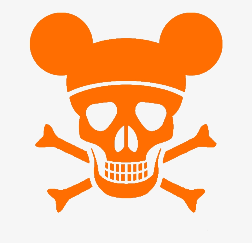 Disney Clipart - Red Skull And Cross Bones, transparent png #1076391