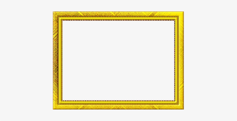Frame, Picture Frame, Outline, Gold - Рамка Золотая Пнг, transparent png #1076455