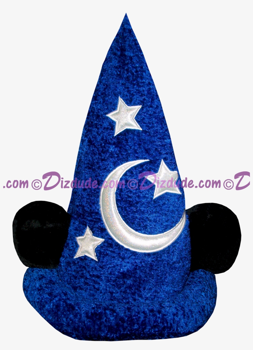 Disney Plush Sorcerers Hat With Mickey Mouse Ears © - Estrella De Mujer Maravilla, transparent png #1076574