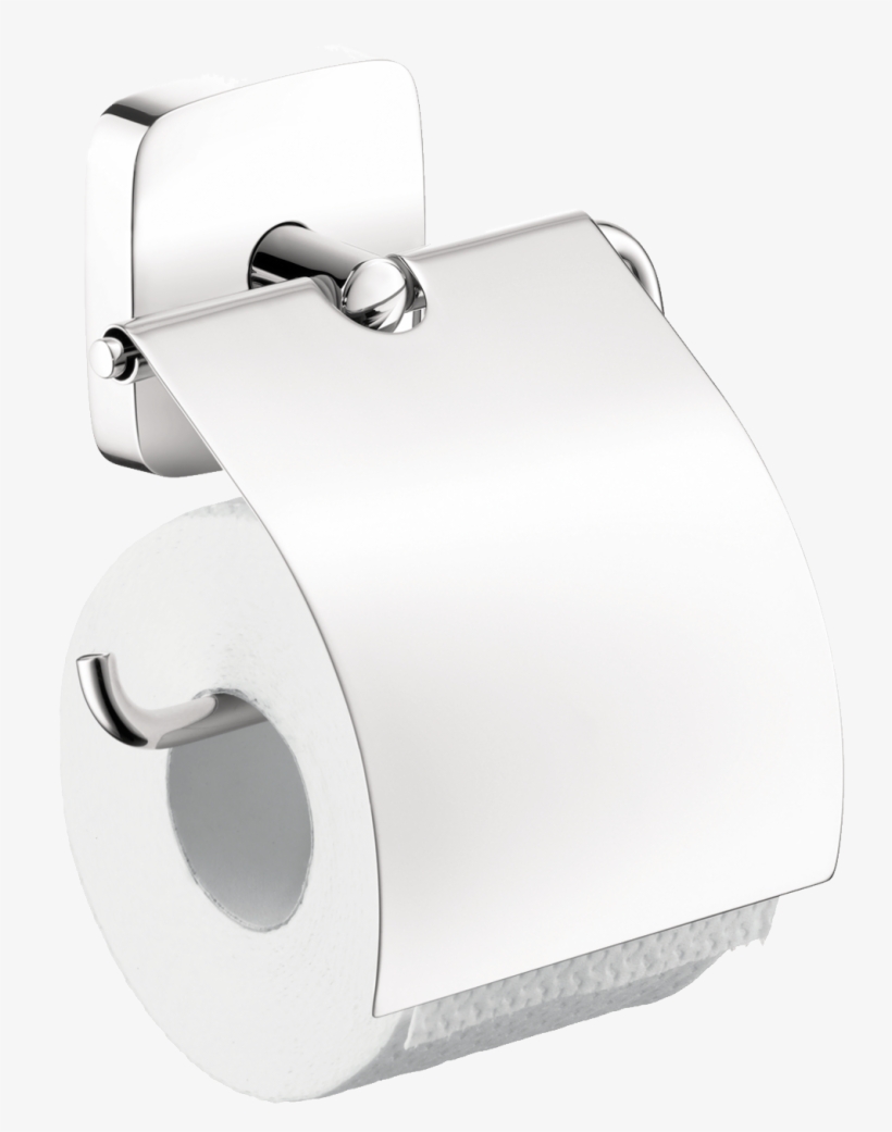 Puravida Toilet Paper Holder With Cover - Hansgrohe 41508000, transparent png #1076600