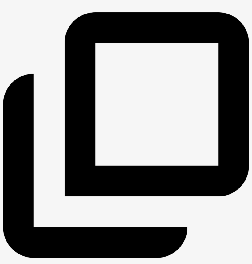 Square Outline Symbol - Popup Icon Svg, transparent png #1077028
