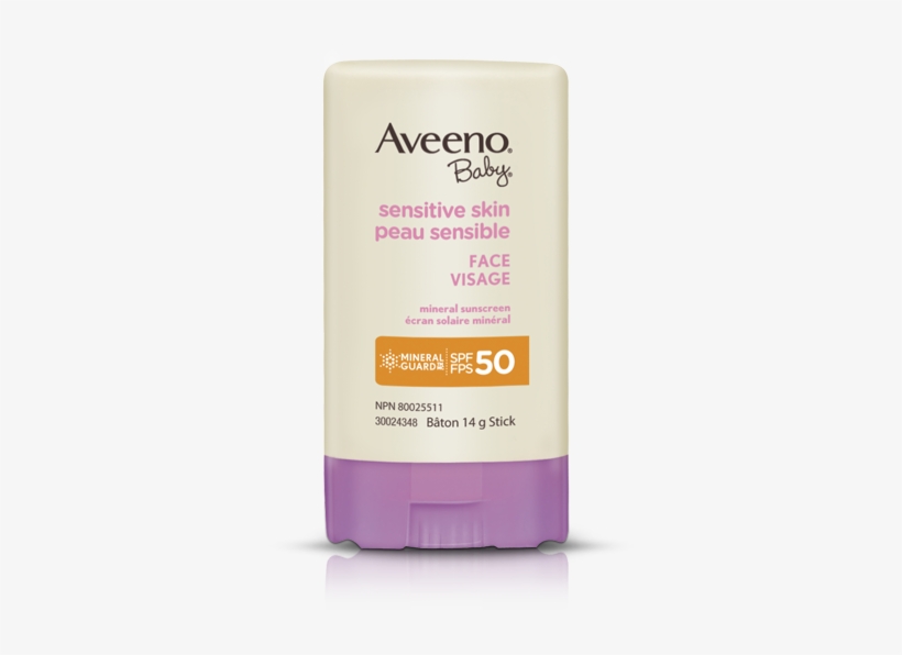 Aveeno® Baby® Sensitive Skin Face Sun Stick Spf - Aveeno Baby Face Cream, transparent png #1077100