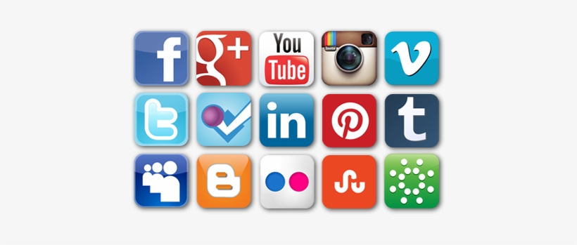 Redes Sociais Ícones - Social Network Apps, transparent png #1077566