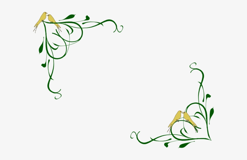 How To Set Use Love Birds In The Corners Svg Vector, transparent png #1077597