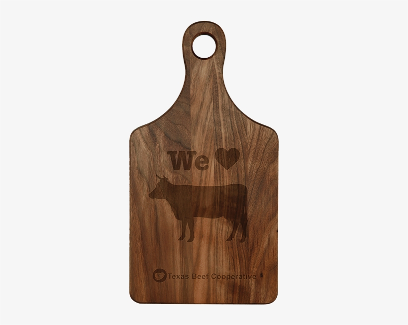 13 1/2 X 7 Walnut Paddle Cutting Board - Uni Marble Custom Walnut Paddle Shaped Cutting Board,, transparent png #1077621