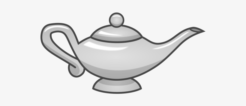 Svg Royalty Free Stock Silver Weasyl - Magic Lamp Clipart, transparent png #1078039