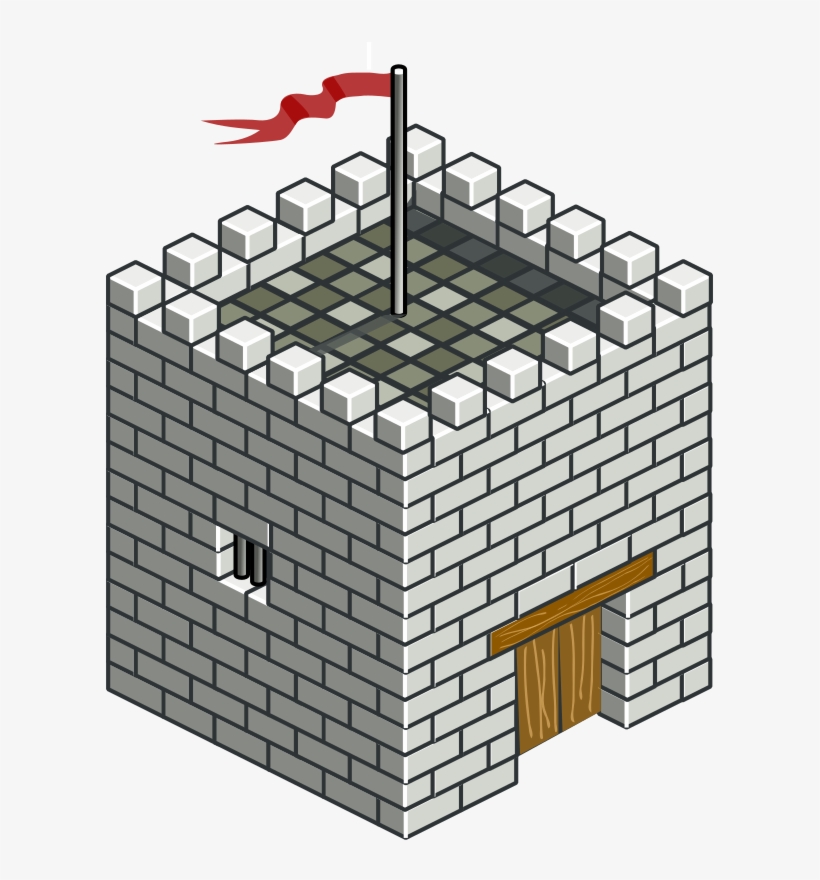 Isometric Drawing Of A Castle, transparent png #1078040