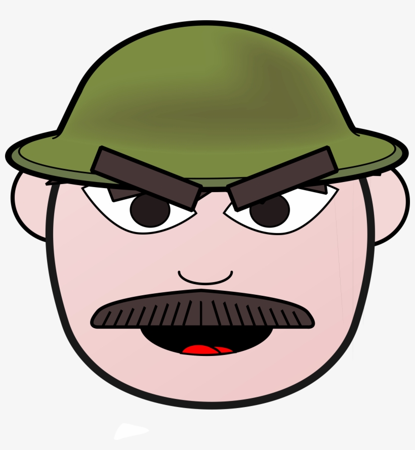 This Free Icons Png Design Of Angry Soldier Man, transparent png #1078071