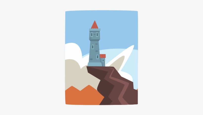 Svg Freeuse Library Little Castle On Top Of Icons By - Vector Graphics, transparent png #1078207