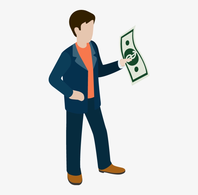 Businessman With Money Designshop - Businessman With Money Png, transparent png #1078475