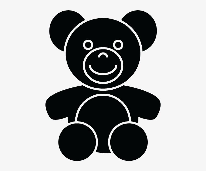 Teddy Bear - くま イラスト 白黒, transparent png #1078795