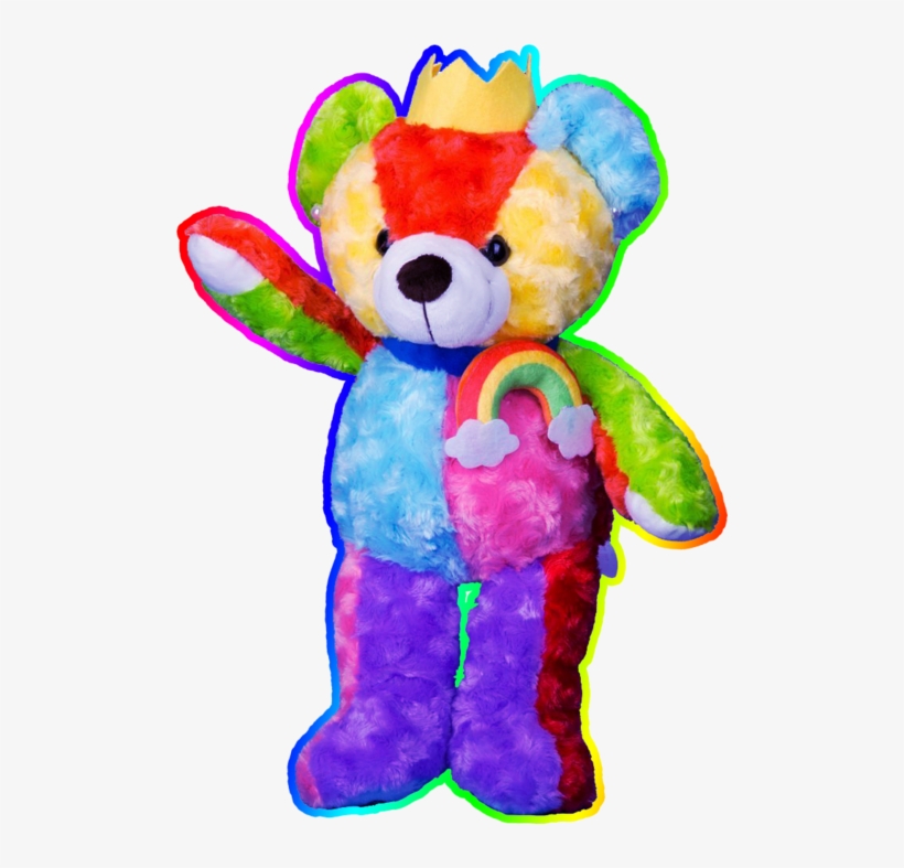 Bear, Png, And Colorful Image - Vobell Plush Rainbow King Teddy Bear 13inch, transparent png #1079079