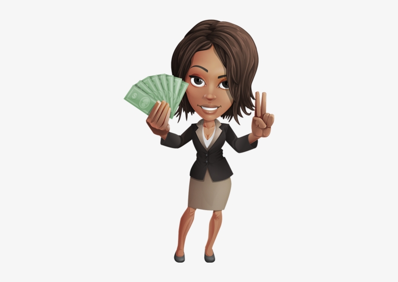 Person Holding Money Png - Holding Money Cartoon Png, transparent png #1079377