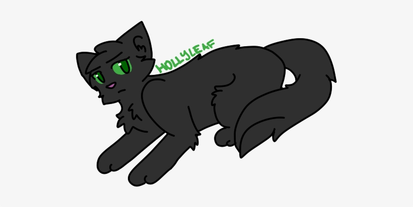 Hollyleaf - Black Cat, transparent png #1079627