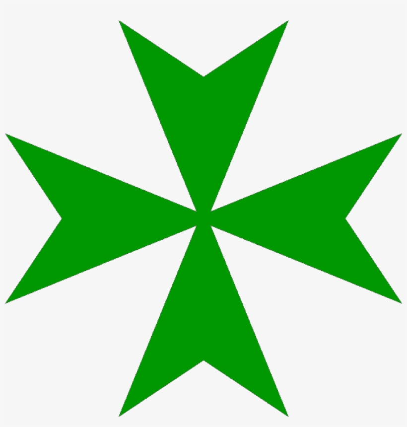 Hospitaller Order Of Saint Lazarus Of Jerusalem - Maltese Cross Tattoo Small, transparent png #1079701
