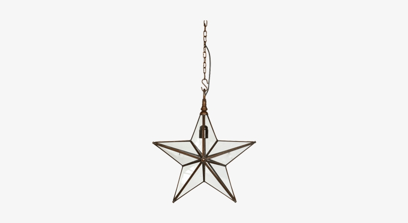 Star Pendant Light Small Star Pendant With Copper Fini - Pendant, transparent png #1079896