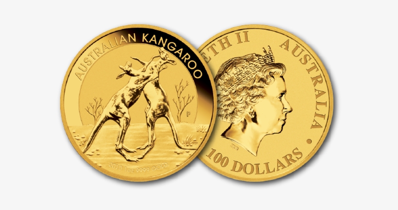 Gold - 2010 1 Oz Australian Gold Kangaroo, transparent png #1079940