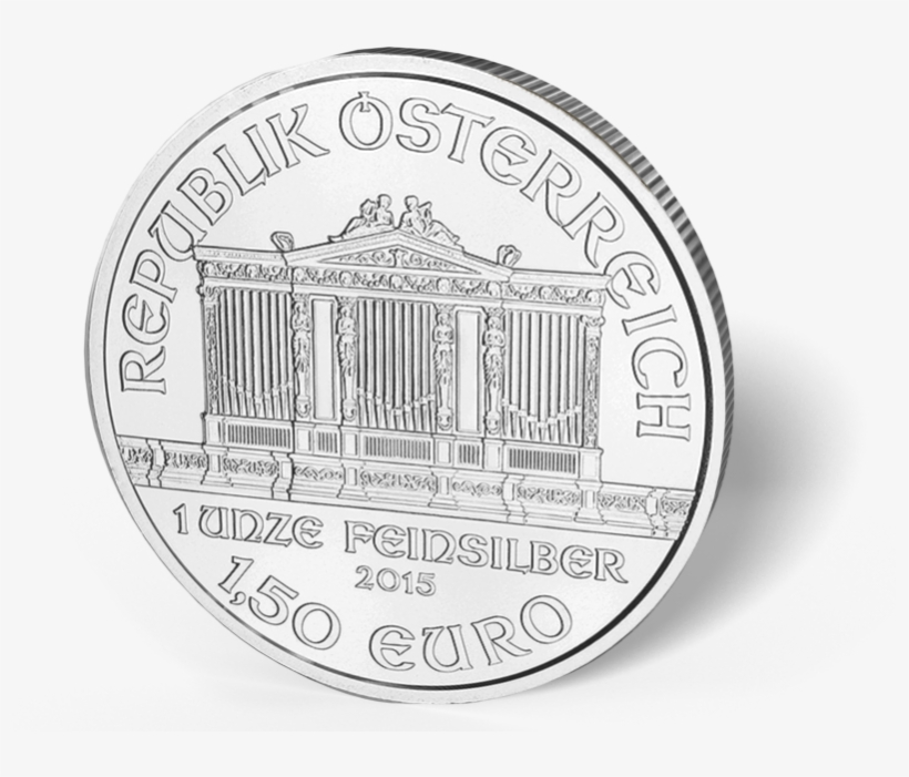 Picture Of 1 Oz Austrian Silver Philharmonic Coins - Austrian Silver Philharmonic, transparent png #1080206