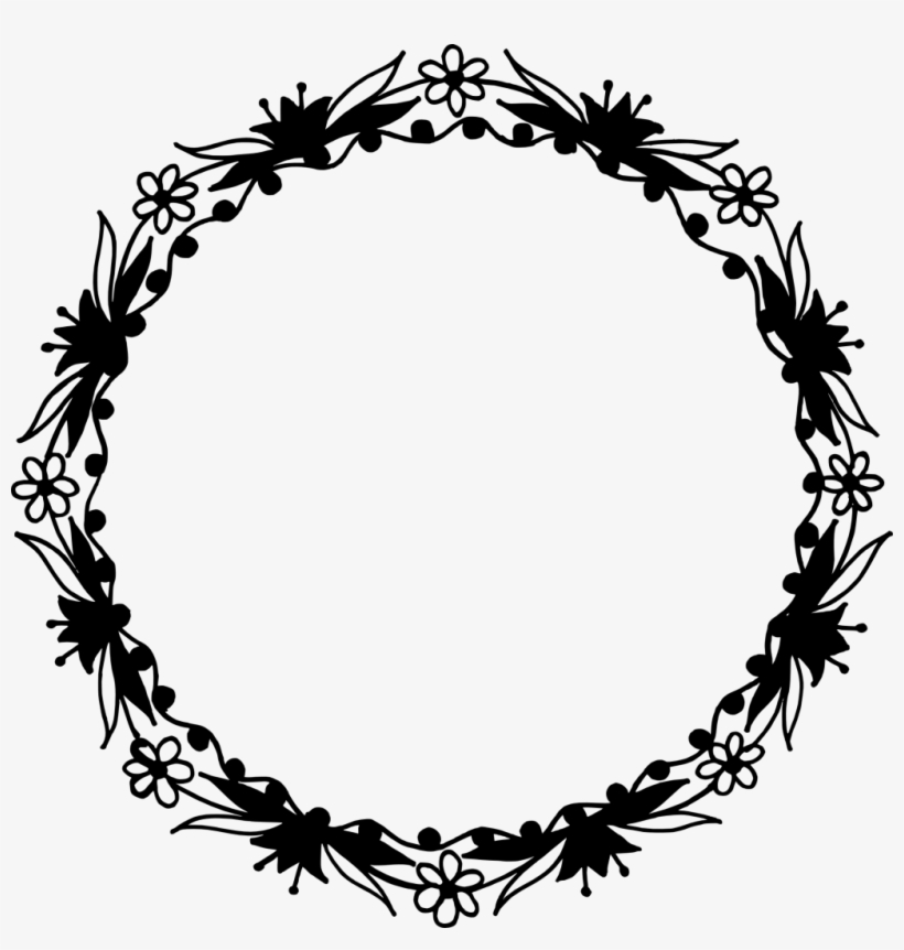 Png File Size - Circle Floral Design Png, transparent png #1080764