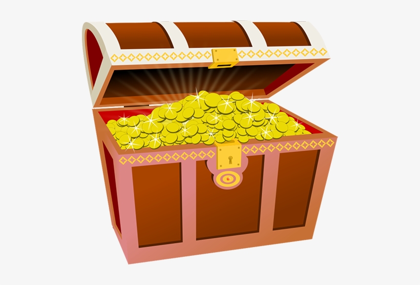 An Unexpected Adventure Gold Coins - Gold Treasure Chest Clipart, transparent png #1080819