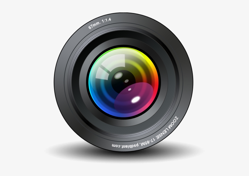 Camera Logo Cliparts - Camera Lens Icon Vector, transparent png #1080899