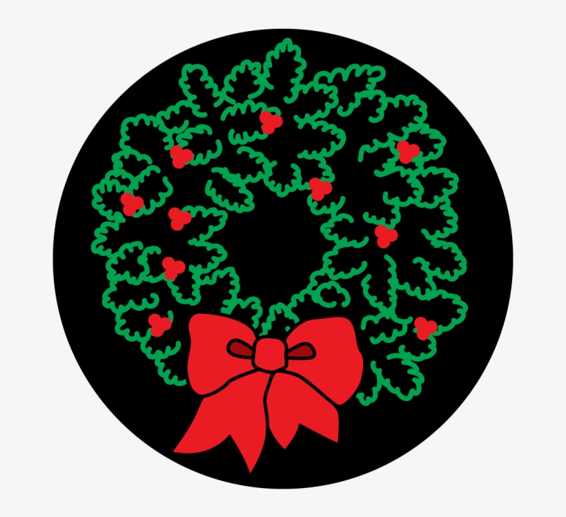 Holiday Wreath - Apollo Design Cs-0023 Apollo Holiday Wreathglass Gobo, transparent png #1081010