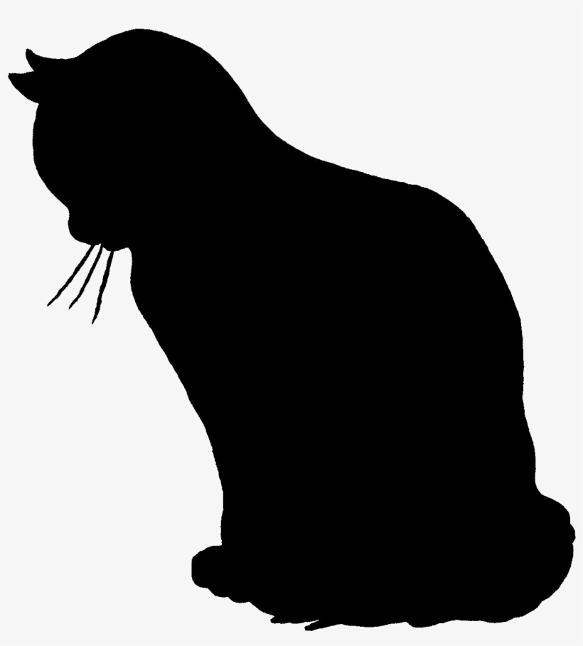 Cat Silhouette By Anitess-d6u78i5 - Sitting Cat Silhouette Png, transparent png #1081071