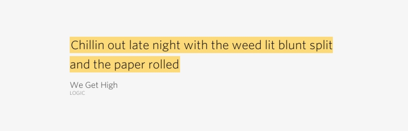 The Gallery For > Rolled Blunt Lit - Lyrics, transparent png #1081378