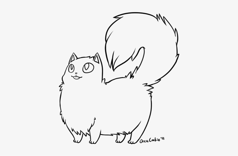 Collection Of Free Cat Drawing Minimalist Download - Ragdoll Cat ...