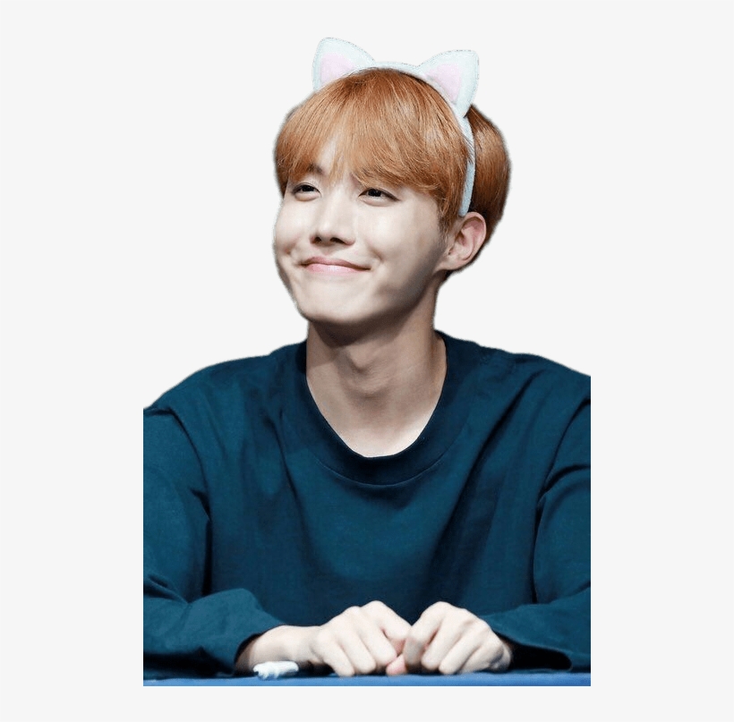 Bts J Hope Wearing Cat Ears Transparent Png - Hoseok Bts, transparent png #1082233